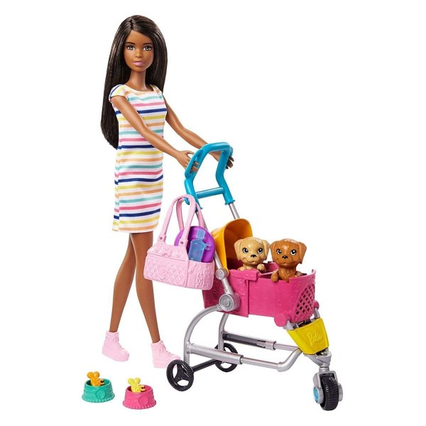 Mattel Barbie Spacerówka z Pieskami GHV93