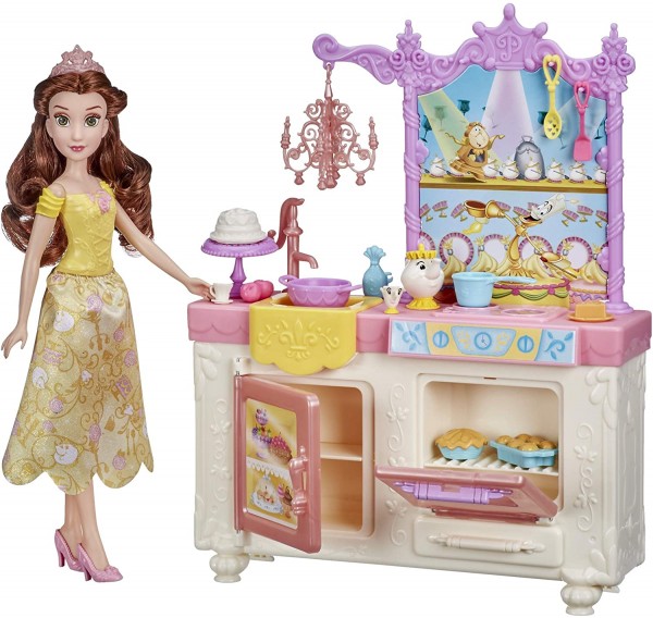 Hasbro Księżniczki Disneya Królewska Kuchnia Belli i Lalka E8936