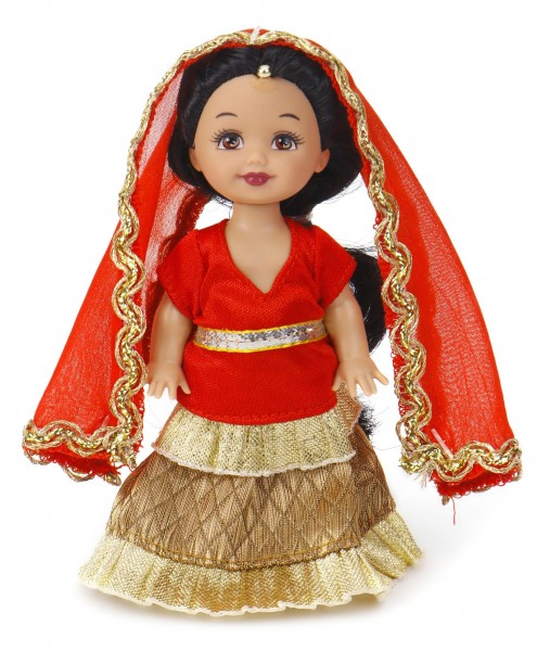 Mattel Barbie Chelsea Indyjka w Czerwonej Sukience P6873