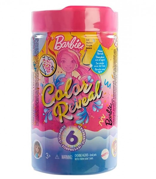 Mattel Barbie Color Reveal Chelsea Imprezowa Glitter GWC62