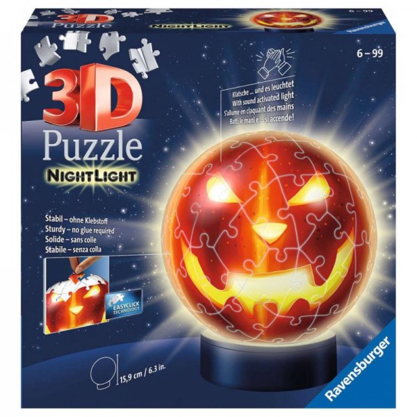 Ravensburger Puzzle 72 Elementy 3D Dynia Świecąca w Ciemności 11253