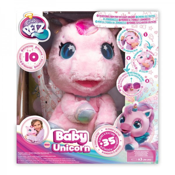 TM Toys Club Petz My Baby Unicorn różowy 93881P