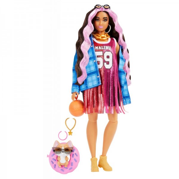 Mattel Barbie Extra Lalka Malibu Sport HDJ46
