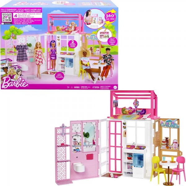 Mattel Barbie Kompaktowy Domek dla Lalek HCD47