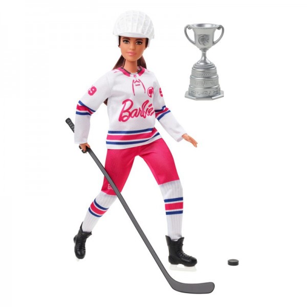 Mattel Barbie Lalka Sporty Zimowe Hokej HFG74