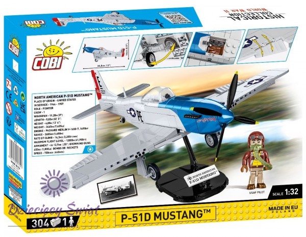 Cobi Historical Collection WWII P-51D Mustang 5719