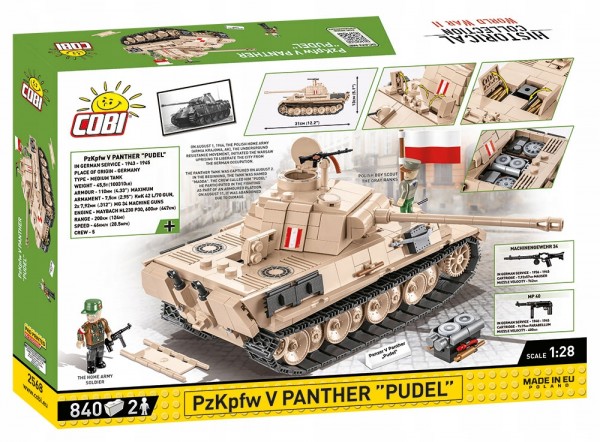 Cobi Historical Collection WWII Panzer V Panther Pudel 2568