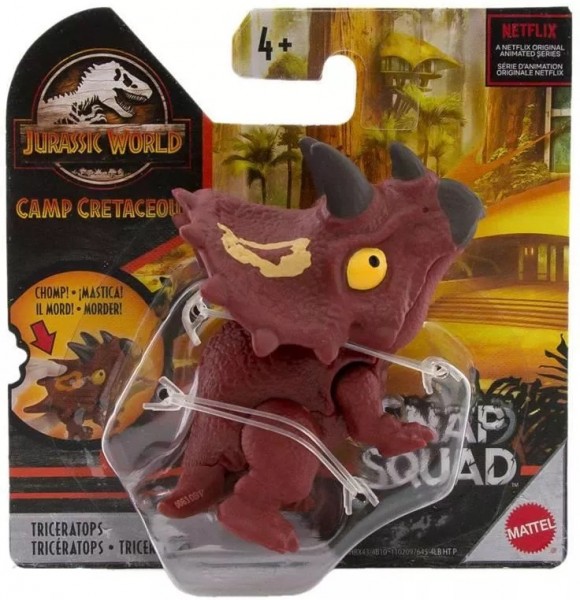 Mattel Jurassic World Snap Squad Triceratops GGN26 HBX43