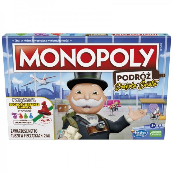 Hasbro Gra Monopoly Podróż Dookoła Świata F4007