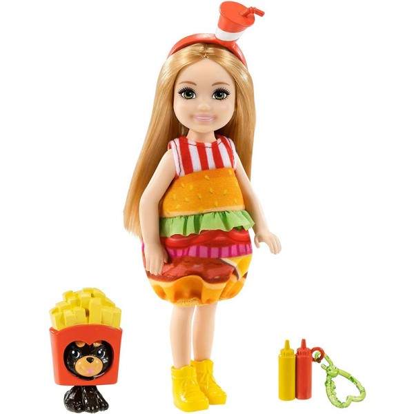 Mattel Barbie Chelsea z Akcesoriami Zestaw Fast Food GHV69 GRP69
