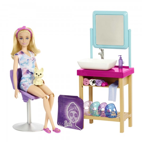 Mattel Barbie Domowe SPA Zestaw z Lalką HCM82