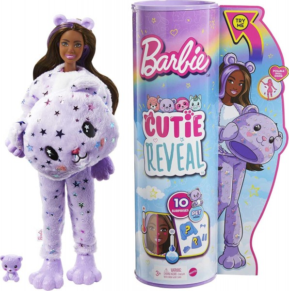 Mattel Barbie Cutie Reveal Lalka Miś HJL56 HJL57