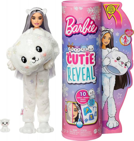 Mattel Barbie Cutie Reveal Lalka Miś Polarny HJM12 HJL64
