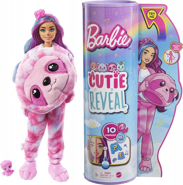 Mattel Barbie Cutie Reveal Lama Leniwiec HJL56 HJL59