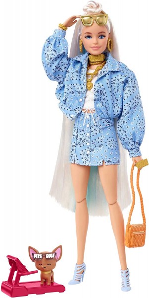 Mattel Barbie Extra Niebieski Komplet HHN08