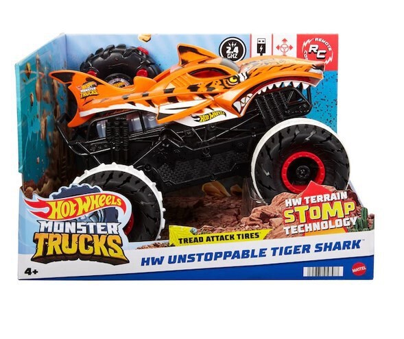 Mattel Hot Wheels Niepowstrzymany Tiger Shark RC HGV87