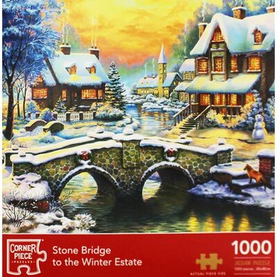 Corner Piece Puzzle Kamienny Most do Zimowej Posiadłości 1000 el. 0144993