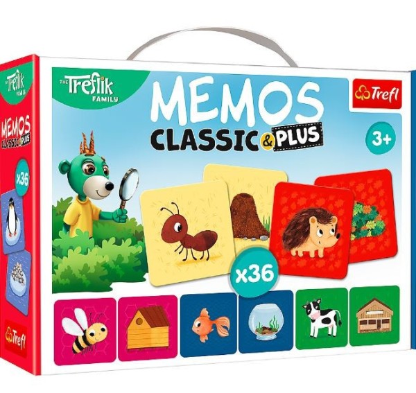 Gra Memos Classic Plus Zwierzęta i ich dom 02333