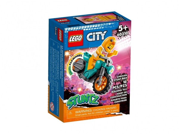 Lego City Motocykl Kaskaderski z Kurczakiem 60310