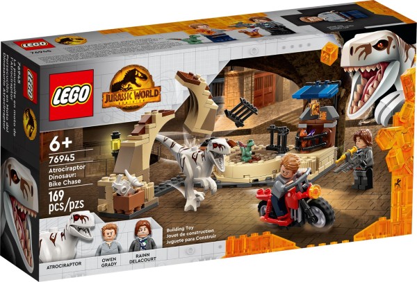 Lego Jurassic World Atrociraptor Pościg Na Motocyklu 76945