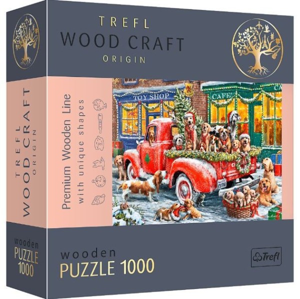 Trefl Puzzle drewniane Pomocnicy Świętego Mikołaja 1000 elementów 20170
