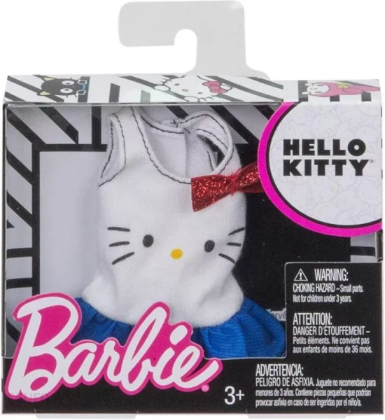 Mattel Barbie Hello Kitty Biały Top FLP40 FLP45