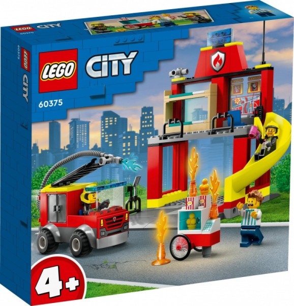Klocki City 60375 Remiza strażacka i wóz strażacki 60375