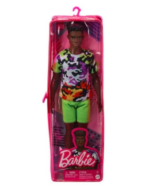 Lalka Barbie Ken Fashionistas z czarnymi kręconymi włosami DWK44/HBV23