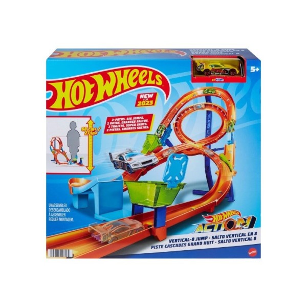 Mattel Hot Wheels Tor samochodowy Action Pionowy Ósemka HMB15