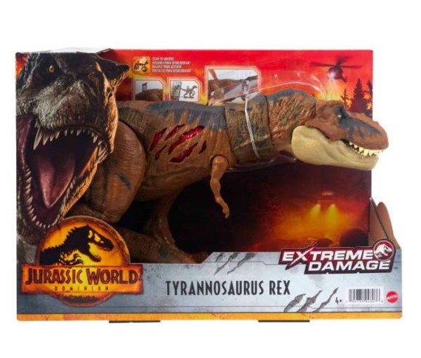 Figurka Jurassic World Extreme Damage, Tyranozaur Rex HGC19
