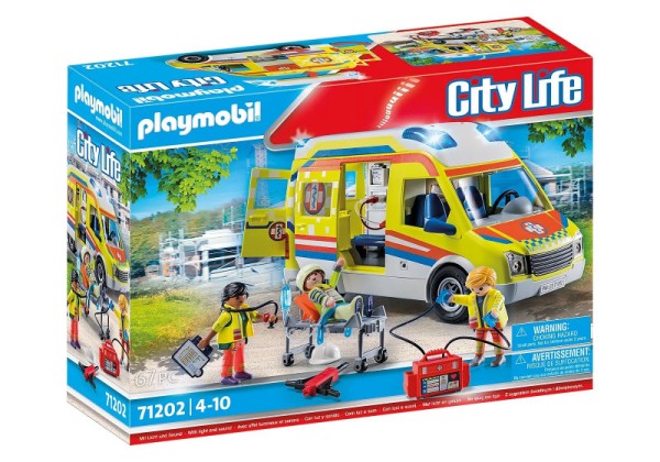 Playmobil City Life 71202 Karetka pogotowia ze światłem i dźwiękiem 71202