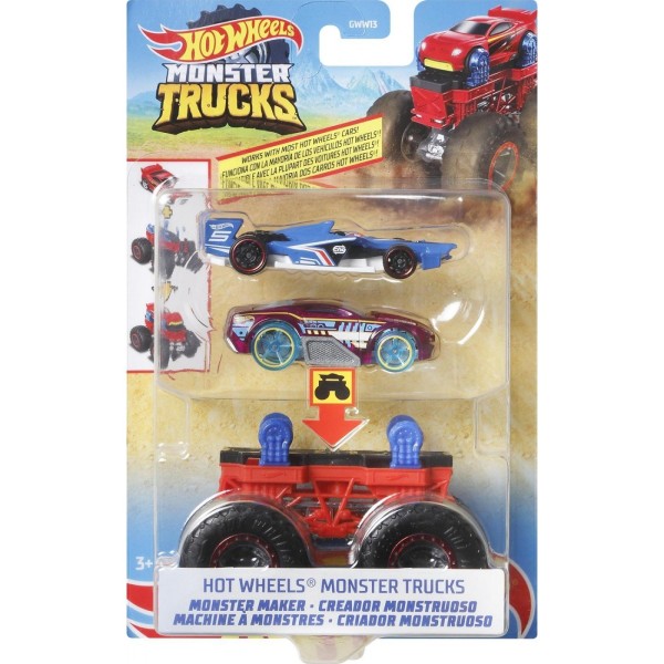 Mattel Hot Wheels Monster Truck Maker Niebieski GWW13 HDV01