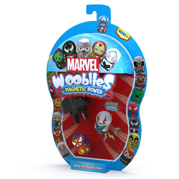TM Toys Wooblies Marvel Fasolki Figurki Magnetyczne 2 Figurki i Wyrzutnia WBM008
