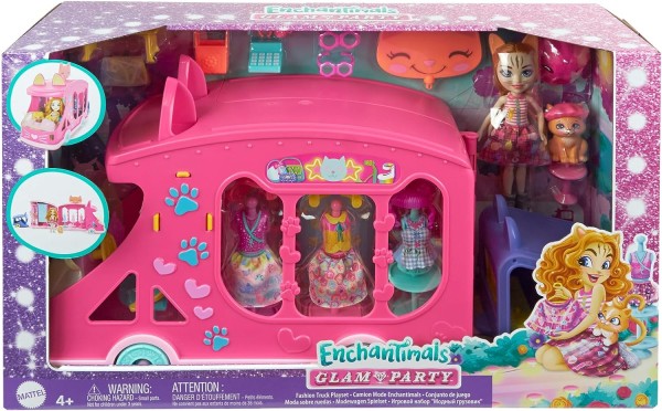 Mattel Enchantimals Mobilne studio mody z lalką HPB34