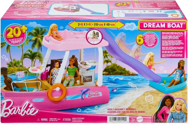 Mattel Barbie Łódka Dreamboat Zestaw HJV37
