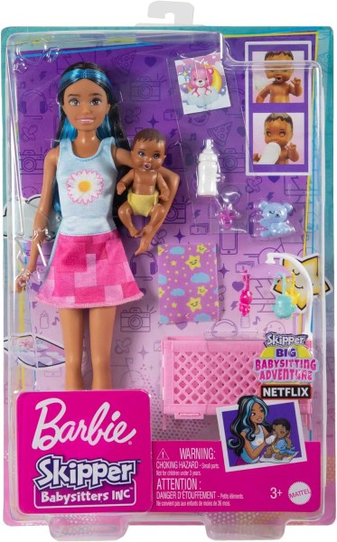 Mattel Barbie Skipper Opiekunka Usypianie Maluszka HJY34