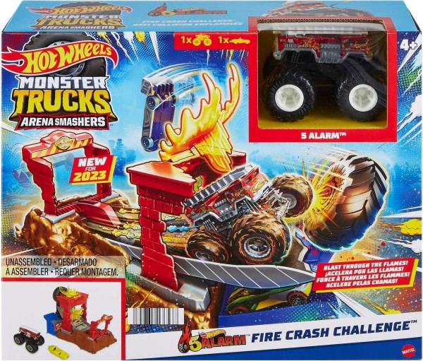 Mattel Hot Wheels Monster Trucks Zestaw Ognista Demolka HNB87 HNB90