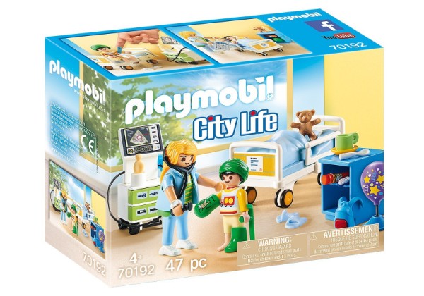 Playmobile Zestaw z figurkami City Life 70192 Szpitalny pokój dziecięcy 70192