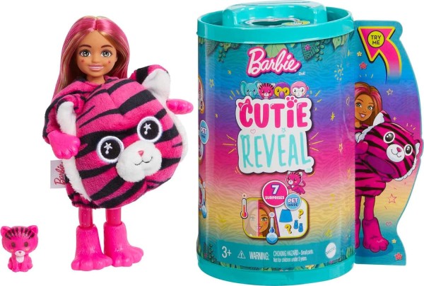 Mattel Barbie Cutie Reveal Chelsea Tygrys HKR12/HKR15