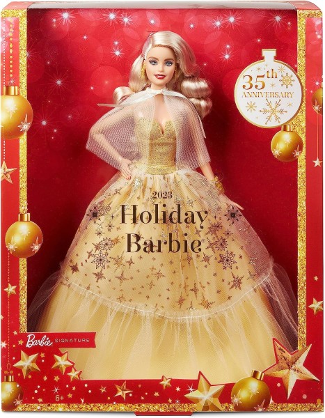Mattel Barbie Lalka Kolekcjonerska Holiday Świąteczna 2023 Blond HJX08