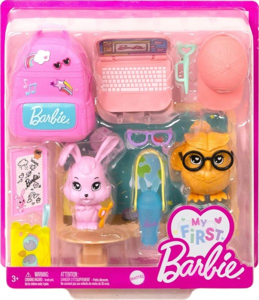 Mattel Barbie Zestaw Moja Pierwsza Barbie Szkoła HMM60 HMM61