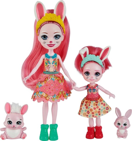 Mattel Enchantimals Bree Bunny i Twist Lalki Siostry HCF79 HCF84