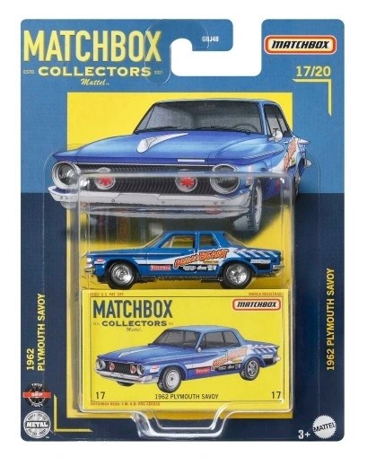 Mattel Matchbox Samochód kolekcjonerski Premium 1962 Plymouth Savoy GBJ48 HFL96