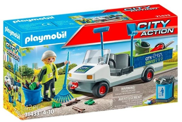 Playmobil Zestaw z figurkami City Action 71433 Sprzątanie miasta samochodem elektryczny 71433