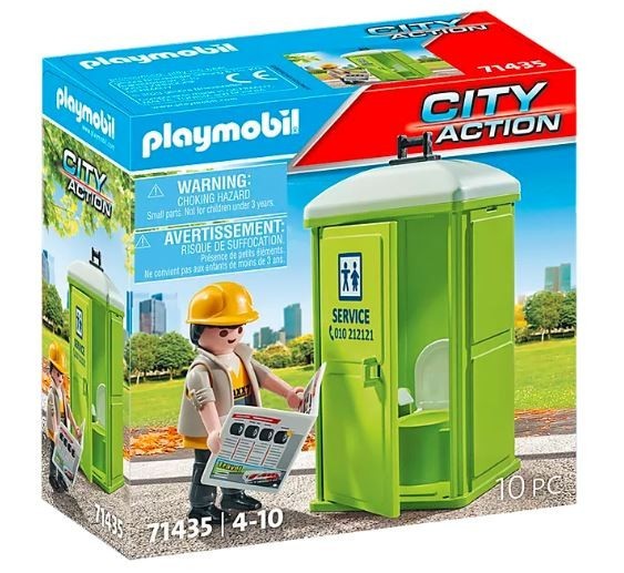 Playmobil Zestaw z figurką City Action 71435 Mobilna toaleta 71435