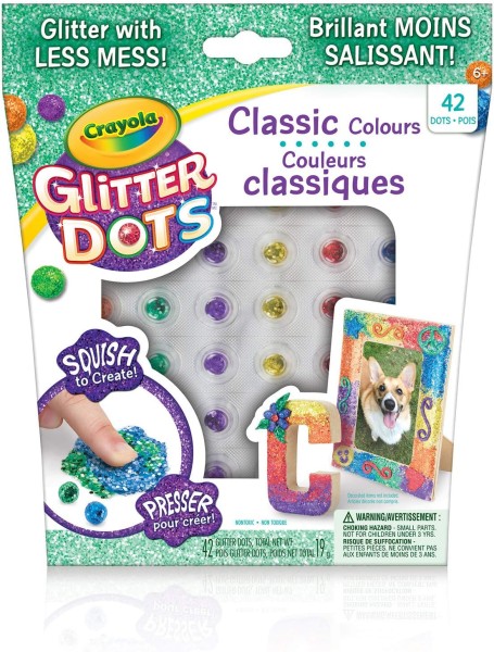 Crayola Glitter Dots Zestaw Kreatywny Masa Plastyczna Klasyczne Kolory 04-0805