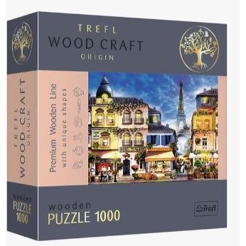 Trefl Puzzle 1000 el. Drewniane Francuska uliczka