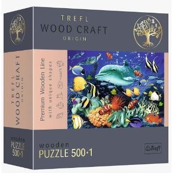 Trefl Puzzle Drewniane, Morskie życie, 501 el