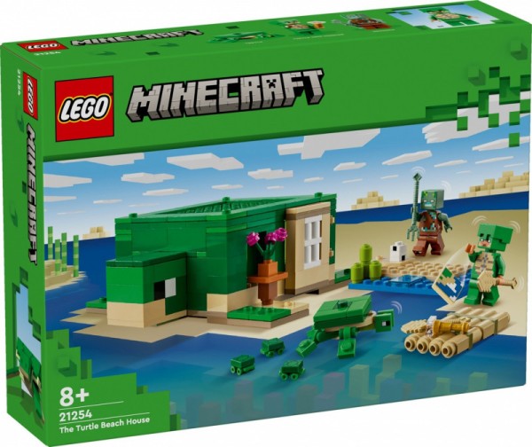 Lego Minecraft 21254 Domek na plaży żółwi 21254
