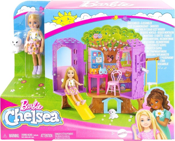 Mattel Barbie Chelsea Domek na drzewie HPL70
